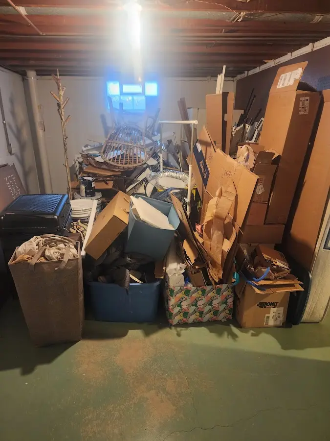 Roll-off dumpster container at job site for Yard Waste Dumpster Rental in Maize